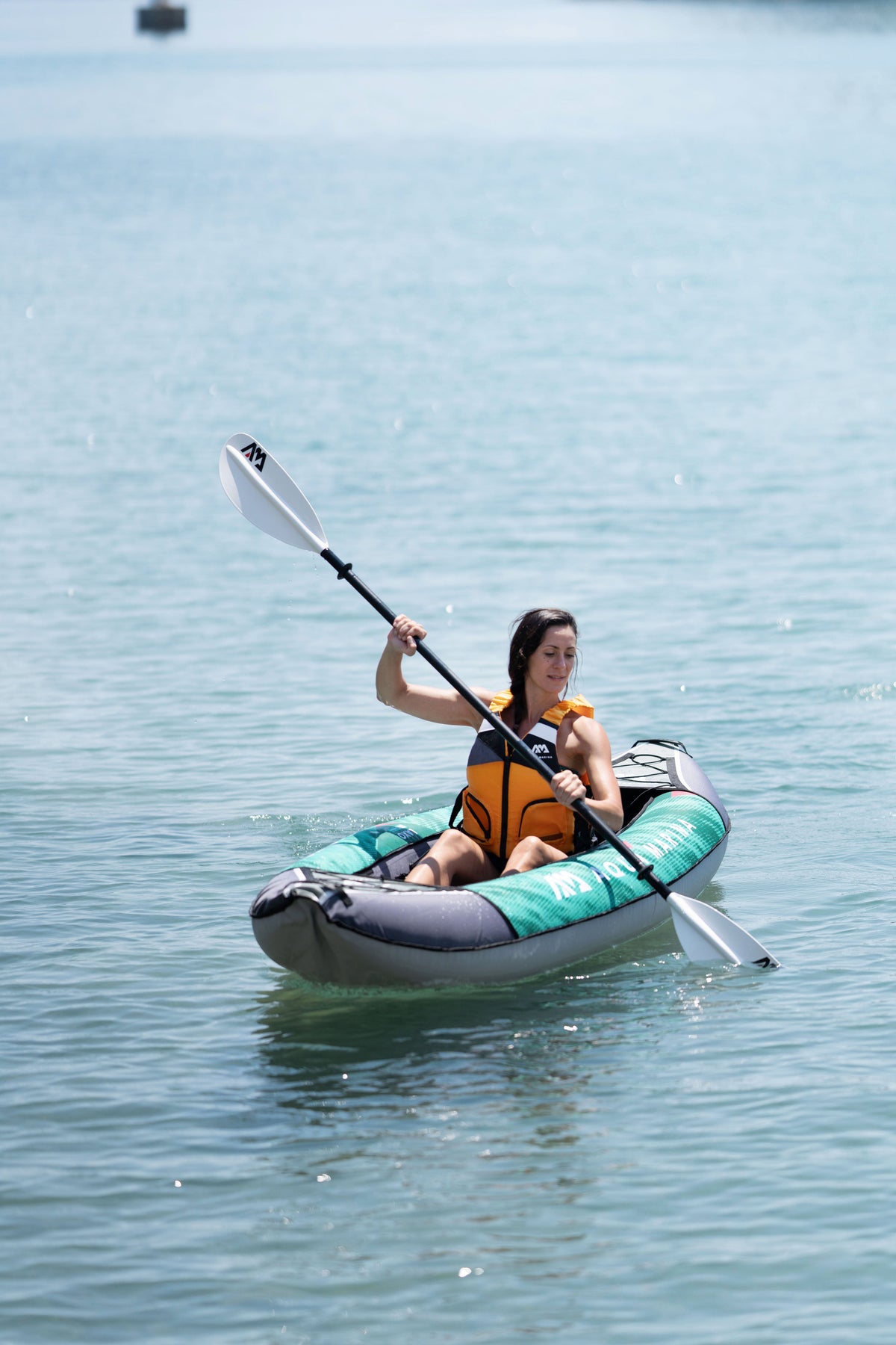 Aqua Marina LAXO 9'4" Inflatable Recreational Kayak | 1-Person, 242 lbs Payload, AQUASHELL Hull