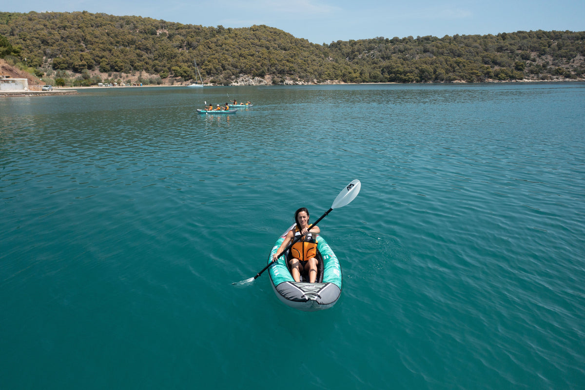 Aqua Marina LAXO 9'4" Inflatable Recreational Kayak | 1-Person, 242 lbs Payload, AQUASHELL Hull
