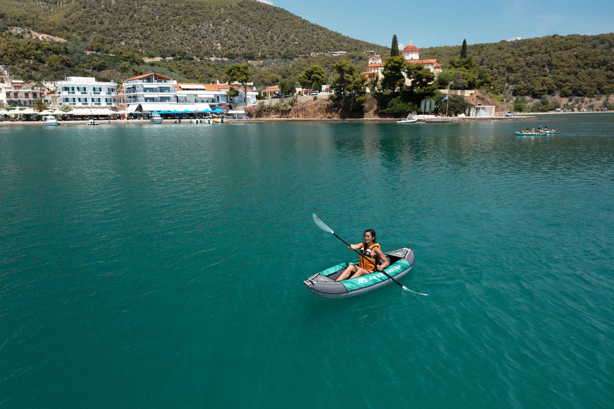 Aqua Marina LAXO 9'4" Inflatable Recreational Kayak | 1-Person, 242 lbs Payload, AQUASHELL Hull