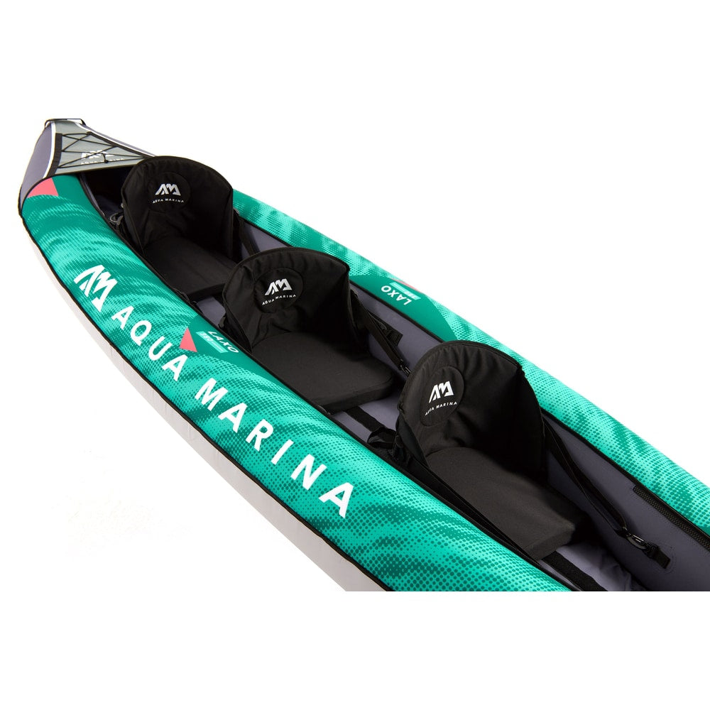 Aqua Marina LAXO 12'6" Inflatable Recreational Kayak | 2+1 Person, 462 lb Payload, AQUASHELL Hull