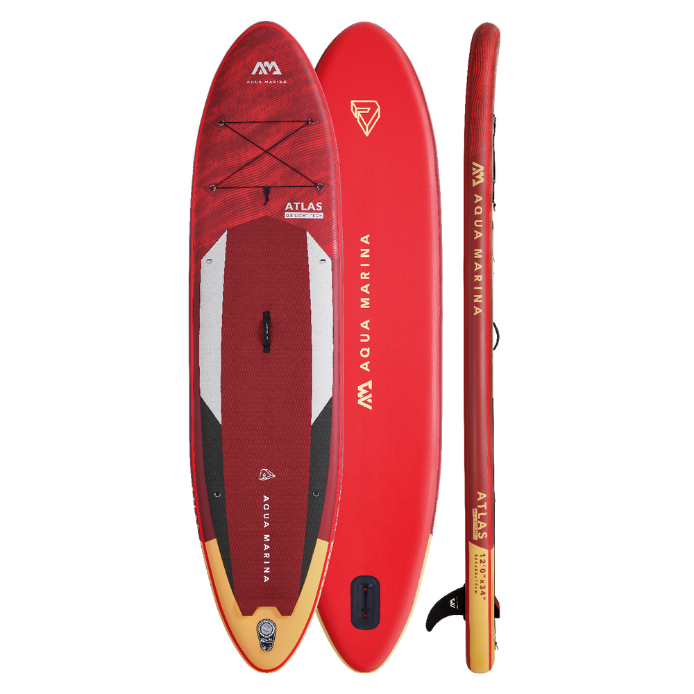 Aqua Marina Atlas 12'0" All-Around Advanced Inflatable Paddle Board | 34" Wide, 396 lb Payload