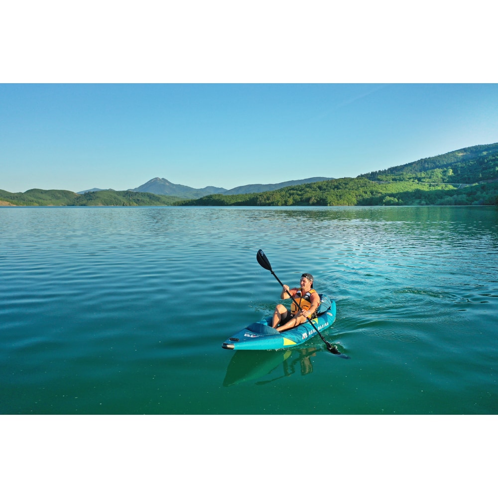 Aqua Marina STEAM 10'3" Inflatable Whitewater Kayak | 1-Person, Drop-Stitch Floor, Class III Ready