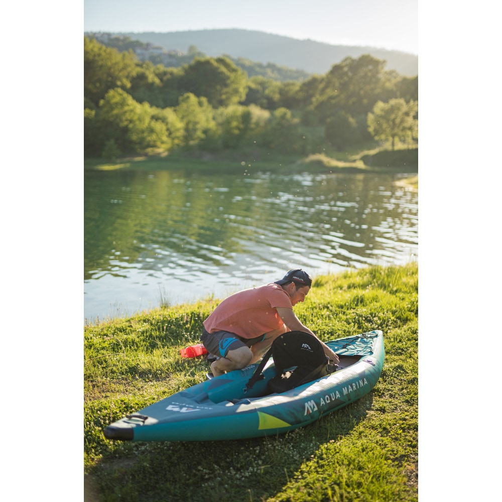 Aqua Marina STEAM 10'3" Inflatable Whitewater Kayak | 1-Person, Drop-Stitch Floor, Class III Ready