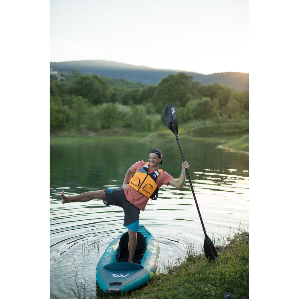 Aqua Marina STEAM 10'3" Inflatable Whitewater Kayak | 1-Person, Drop-Stitch Floor, Class III Ready