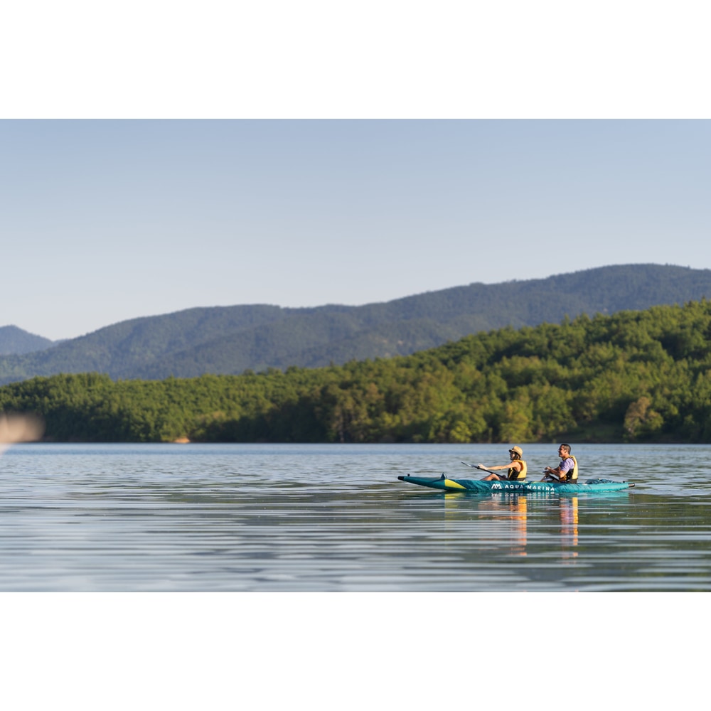 Aqua Marina STEAM 13'6" Inflatable Whitewater Kayak | 2-Person, Drop-Stitch Floor, 396 lb Payload