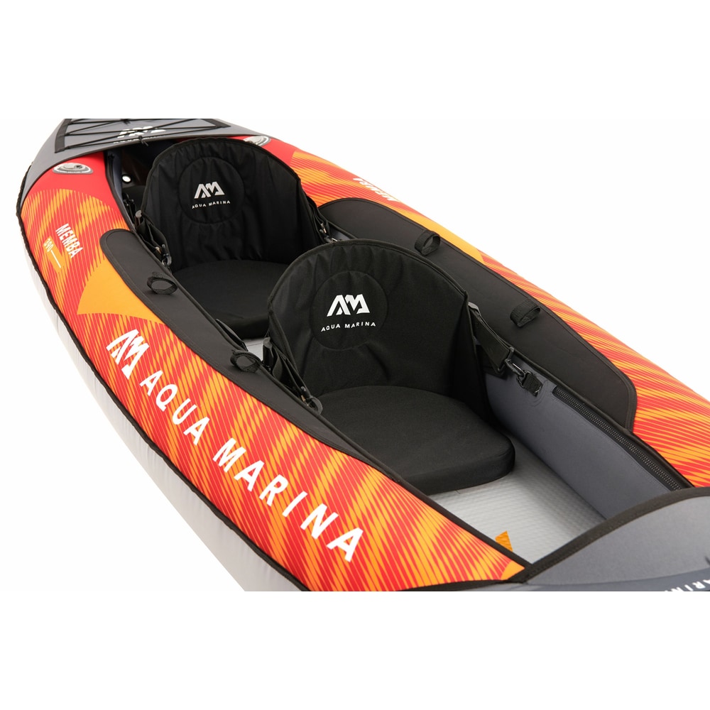 Aqua Marina MEMBA 12'10" Inflatable Touring Kayak | Tandem, Drop-Stitch Floor, 396 lbs Payload