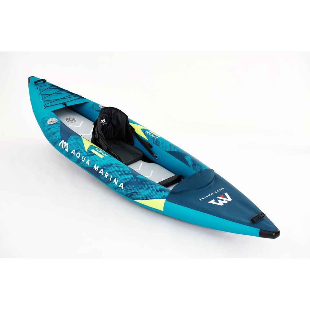 Aqua Marina STEAM 10'3" Inflatable Whitewater Kayak | 1-Person, Drop-Stitch Floor, Class III Ready