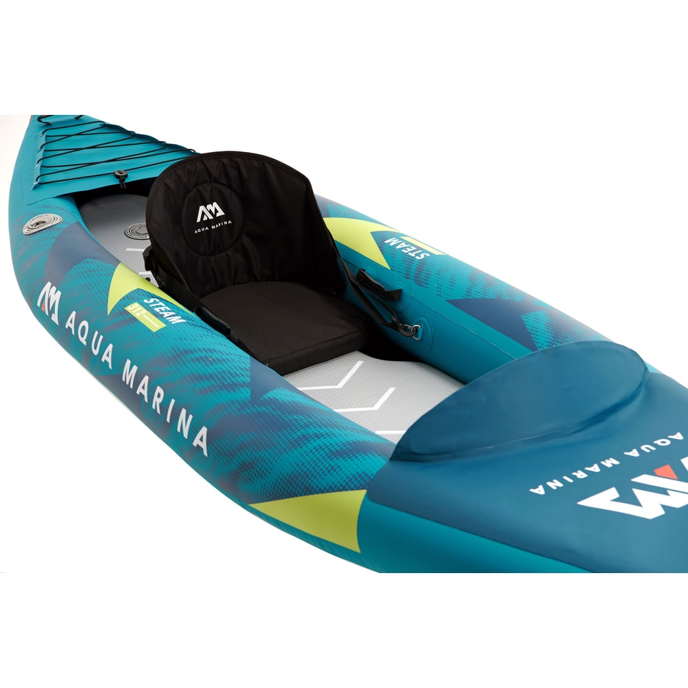 Aqua Marina STEAM 10'3" Inflatable Whitewater Kayak | 1-Person, Drop-Stitch Floor, Class III Ready