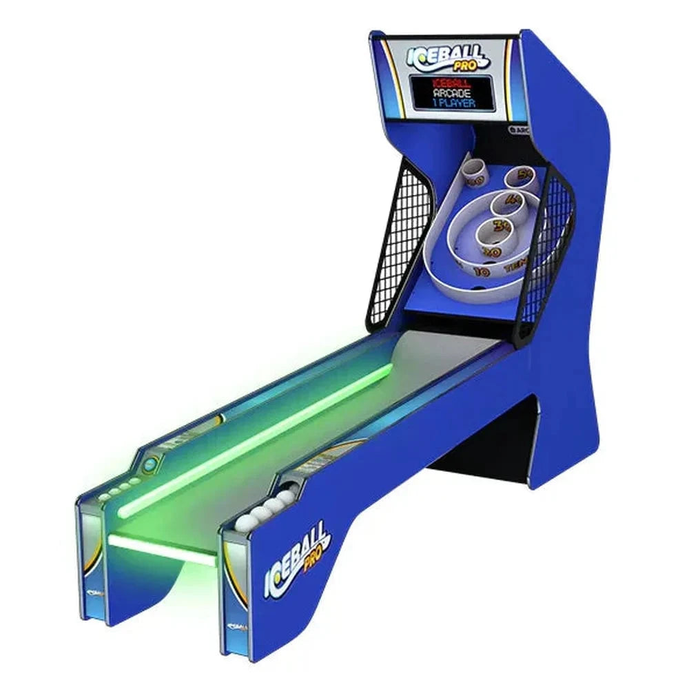 ICE Ice Ball Pro Alley Roller Arcade Game | Skee-Ball Style, RGB LED Lighting, 27 Color Combinations