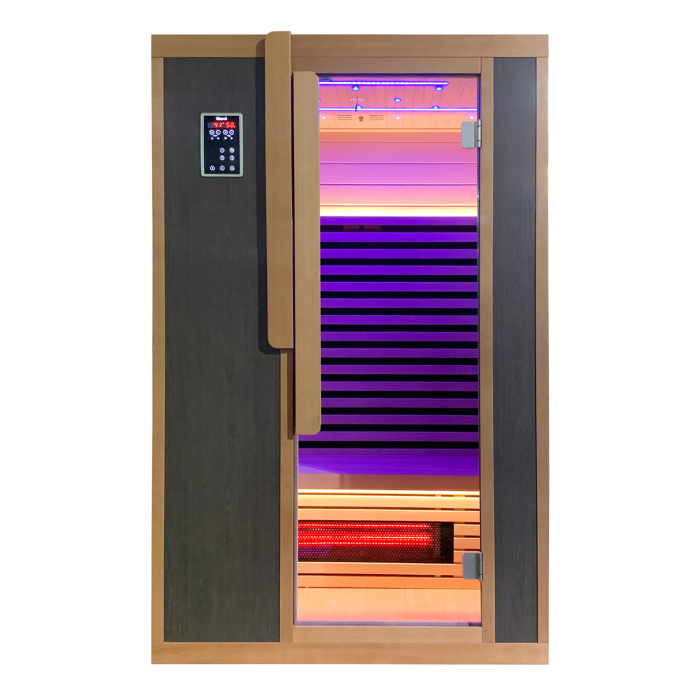 Blisspod Bergen 2-Person Full Spectrum Infrared Sauna | Red Light Therapy, Low EMF, Canadian Hemlock