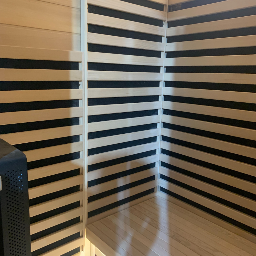 Blisspod Bergen 2-Person Full Spectrum Infrared Sauna | Red Light Therapy, Low EMF, Canadian Hemlock