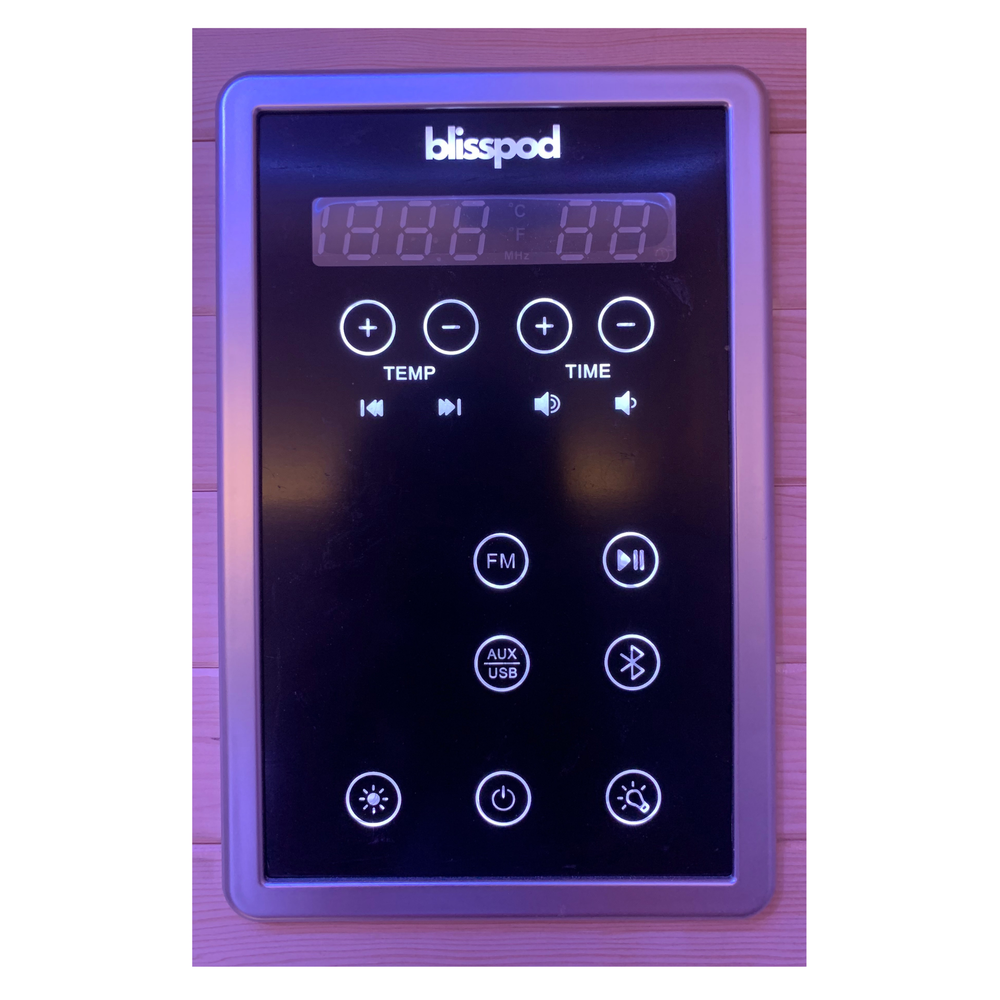Blisspod Bergen 2-Person Full Spectrum Infrared Sauna | Red Light Therapy, Low EMF, Canadian Hemlock