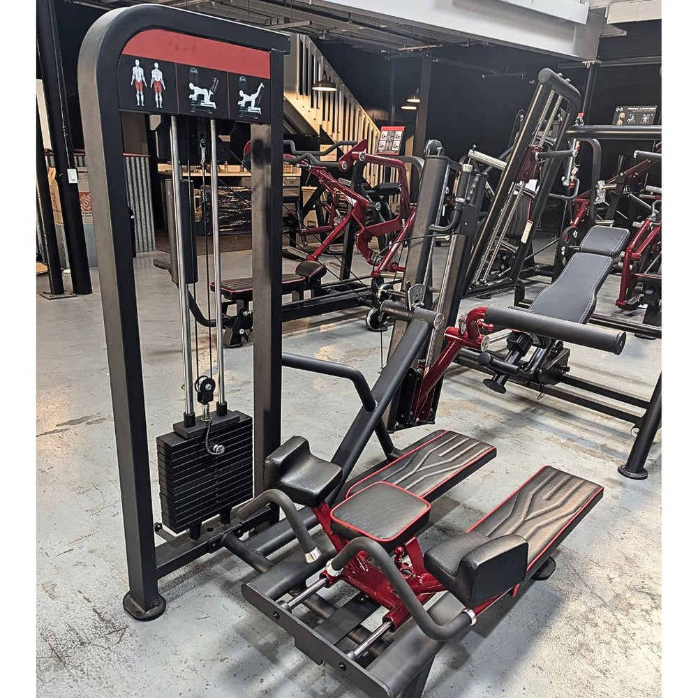 Muscle D Fitness Classic V2 Selectorized Glute Kick | 200 lb Stack, 3-Angle Arm, 11-Gauge Steel