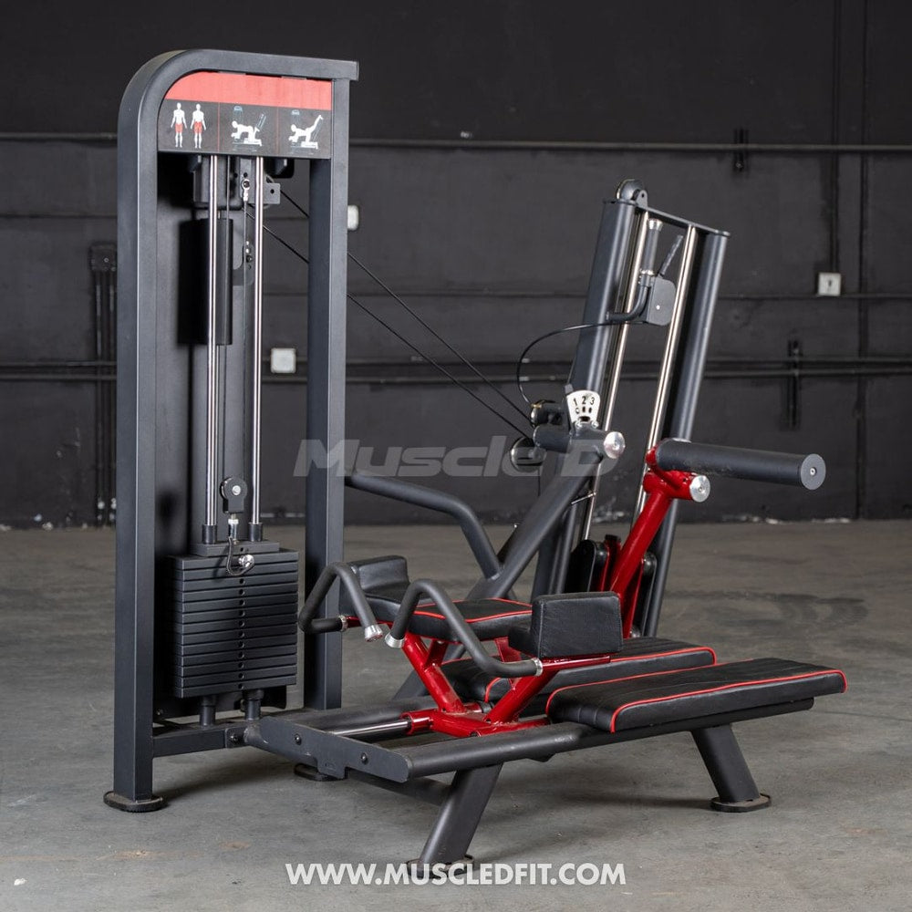 Muscle D Fitness Classic V2 Selectorized Glute Kick | 200 lb Stack, 3-Angle Arm, 11-Gauge Steel