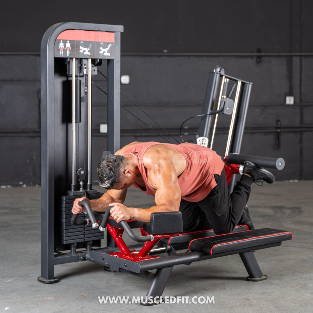 Muscle D Fitness Classic V2 Selectorized Glute Kick | 200 lb Stack, 3-Angle Arm, 11-Gauge Steel