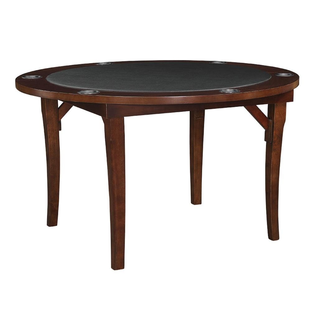 RAM Game Room 48" Folding Game Table | Padded Vinyl Top, 8 Cup Holders, Seats 4-6