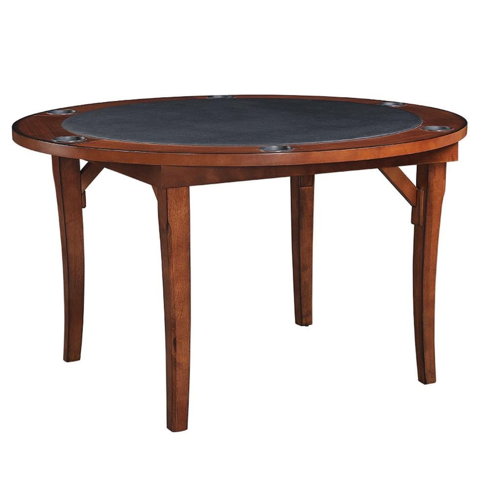 RAM Game Room 48" Folding Game Table | Padded Vinyl Top, 8 Cup Holders, Seats 4-6