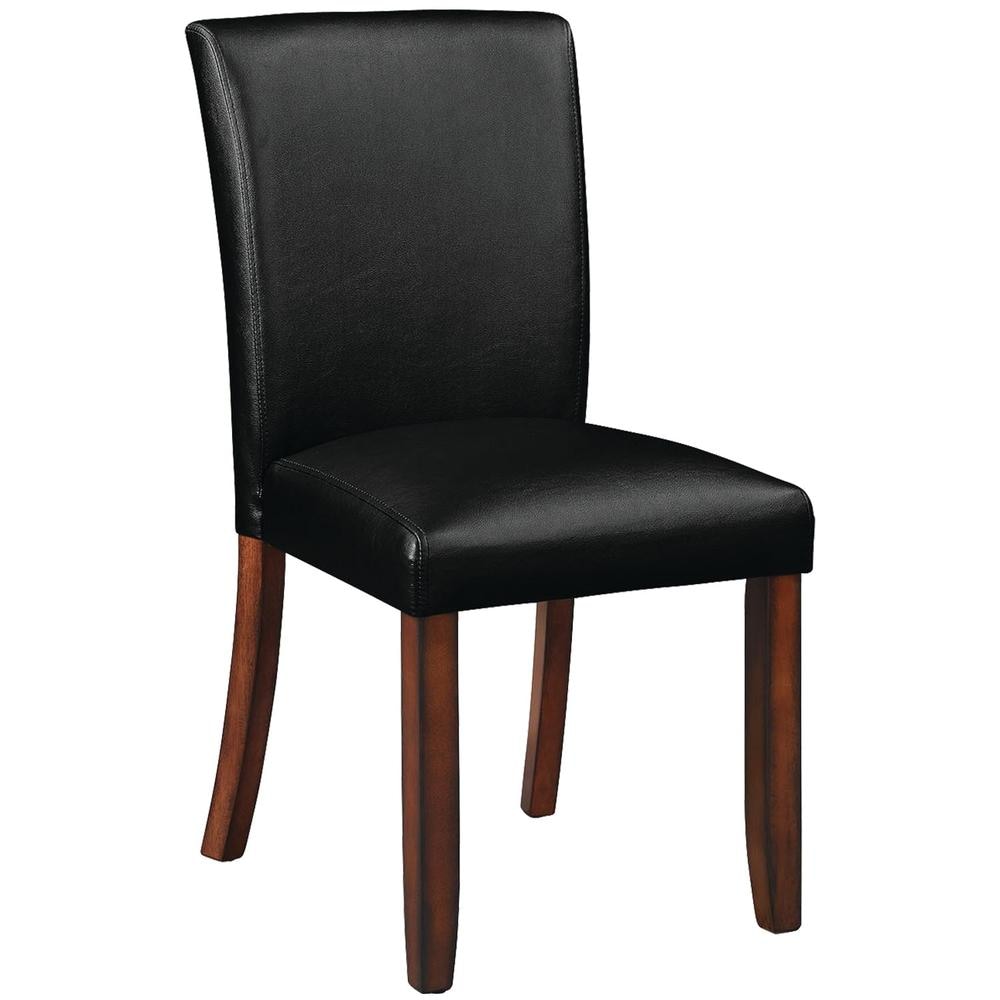 RAM Game Room Dining/Game Chair | Armless Solid Wood Frame, Padded Vinyl Seat, 6 Finishes