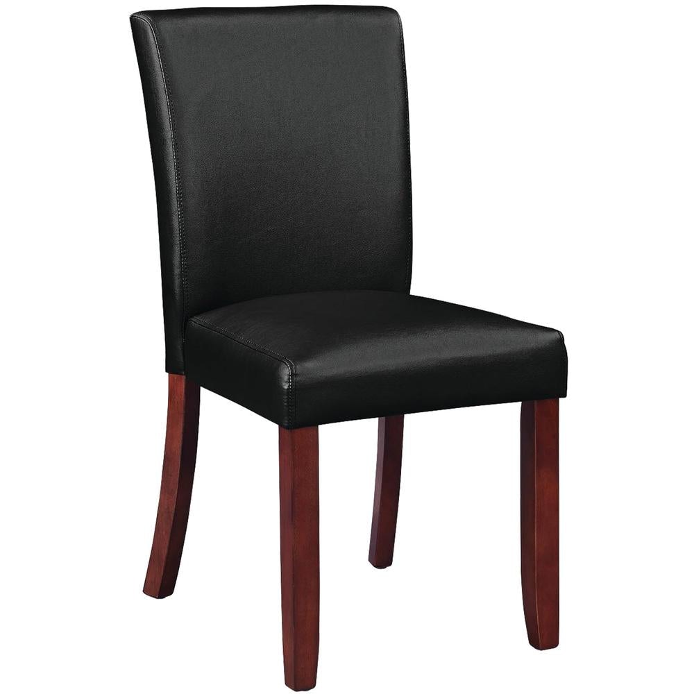 RAM Game Room Dining/Game Chair | Armless Solid Wood Frame, Padded Vinyl Seat, 6 Finishes