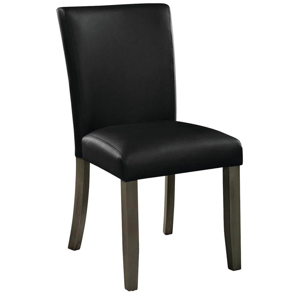 RAM Game Room Dining/Game Chair | Armless Solid Wood Frame, Padded Vinyl Seat, 6 Finishes