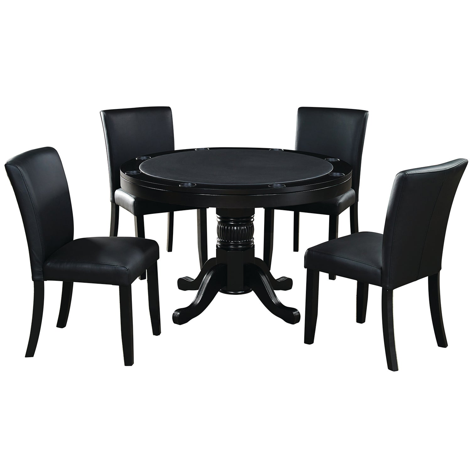 RAM Game Room 48" 2 IN 1 GAME TABLE x 4 DINING/GAME CHAIRS