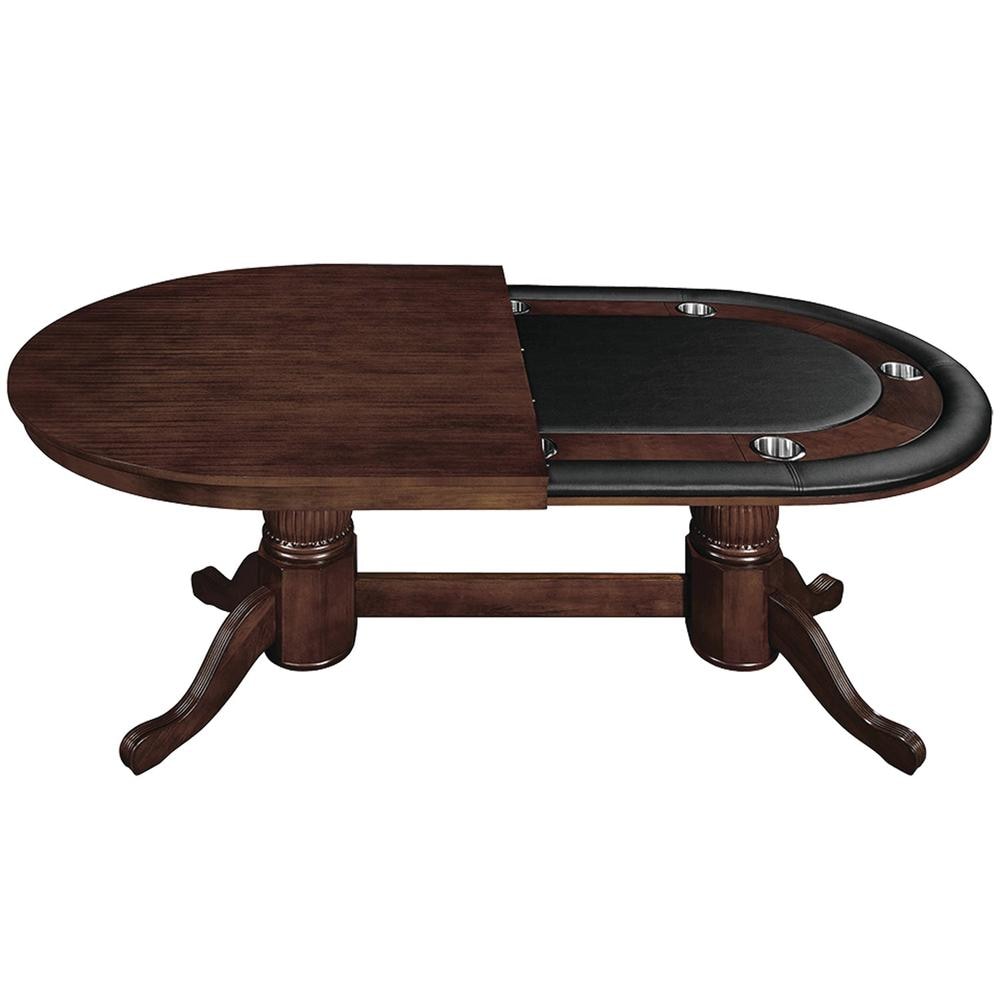 RAM Game Room 84" TEXAS HOLD'EM GAME TABLE x 8 SWIVEL CHAIRS (Comes With Dining Top)