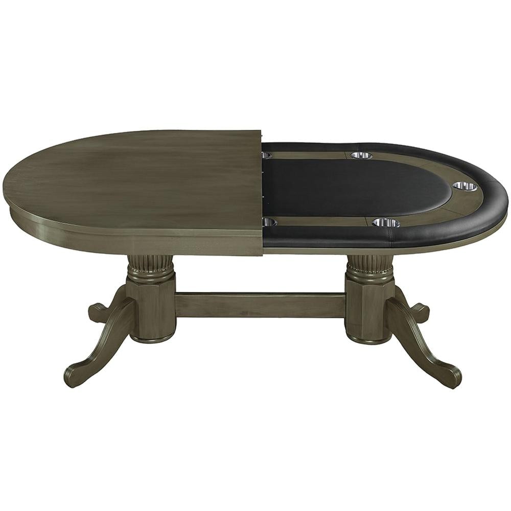 RAM Game Room 84" TEXAS HOLD'EM GAME TABLE x 8 SWIVEL CHAIRS (Comes With Dining Top)