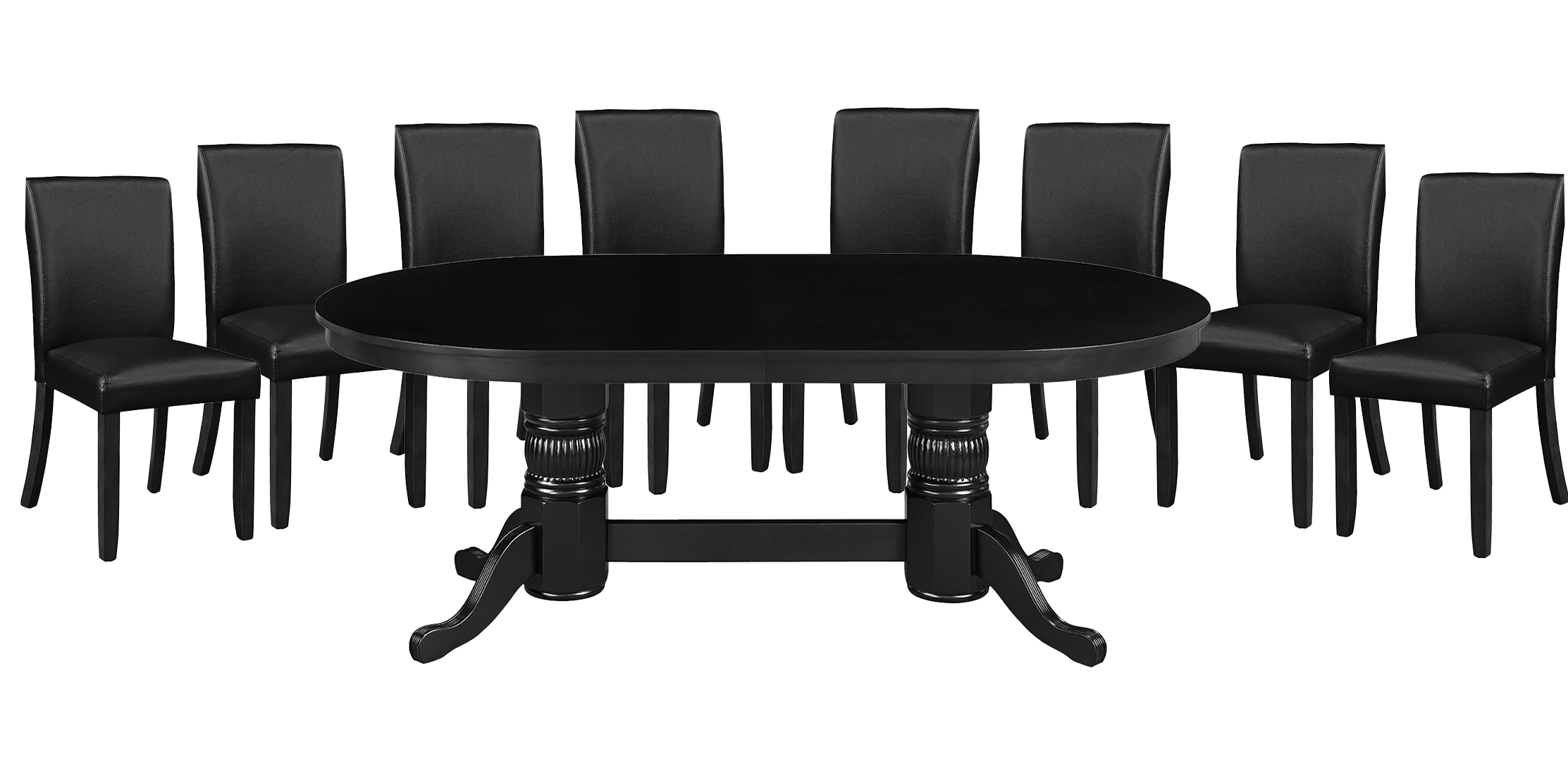 RAM Game Room 84" TEXAS HOLD'EM GAME TABLE x 8 DINING/GAME CHAIRS (Comes With Dining Top)