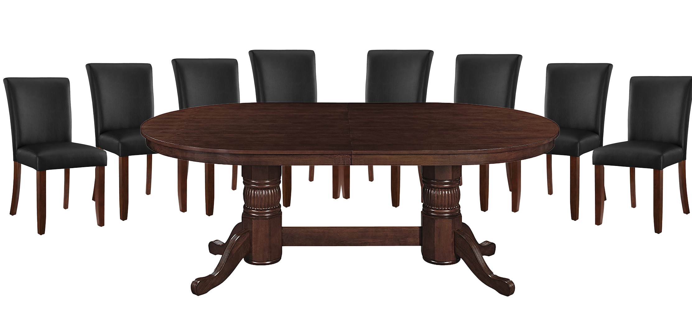 RAM Game Room 84" TEXAS HOLD'EM GAME TABLE x 8 DINING/GAME CHAIRS (Comes With Dining Top)