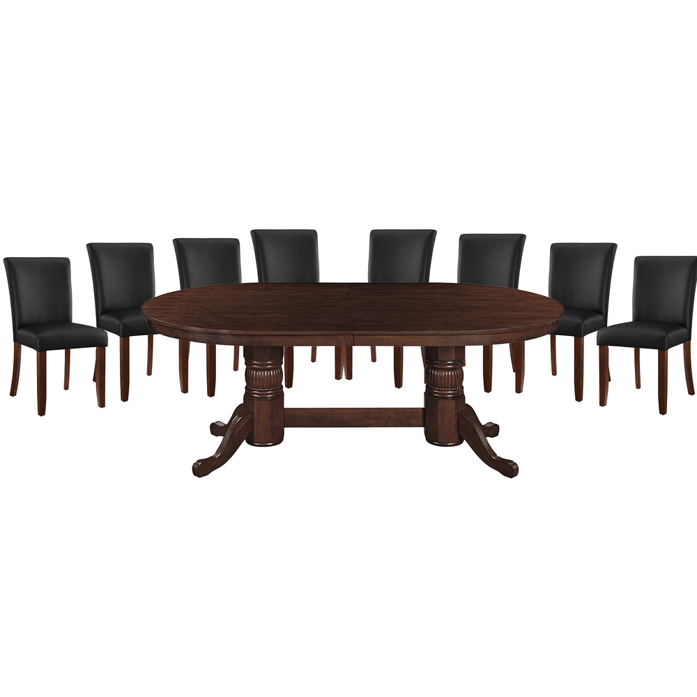 RAM Game Room 84" TEXAS HOLD'EM GAME TABLE x 8 DINING/GAME CHAIRS (Comes With Dining Top)