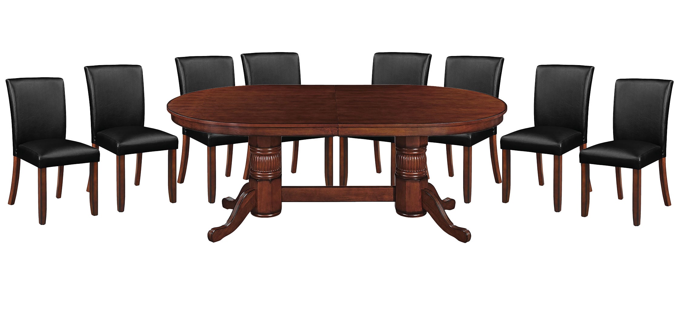 RAM Game Room 84" TEXAS HOLD'EM GAME TABLE x 8 DINING/GAME CHAIRS (Comes With Dining Top)