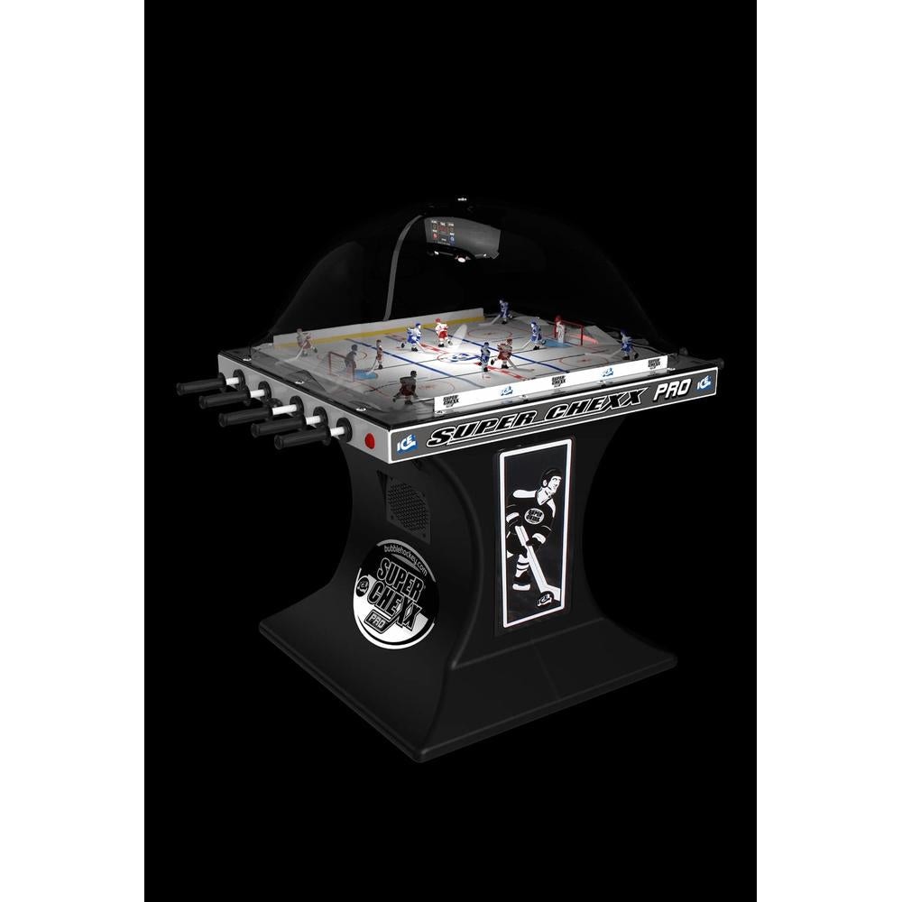 ICE Super Chexx Bubble Hockey Table, Standard | 2-Player or 2-on-2, Lexan Dome, Optional Coin Door