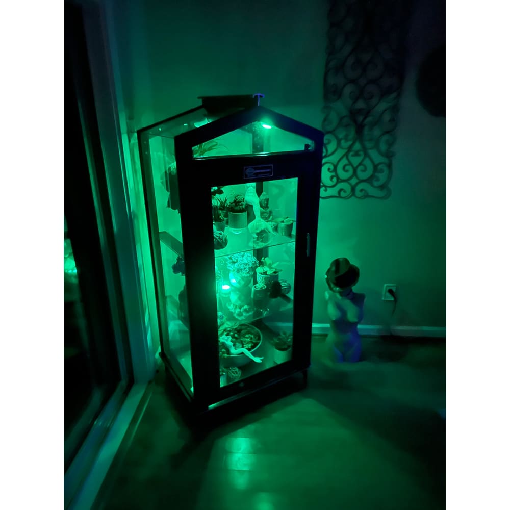 Janco Garden Curio Indoor/Outdoor Mini Greenhouse Cabinet | Aluminum Frame, Glass or Lexan, Lifetime Warranty