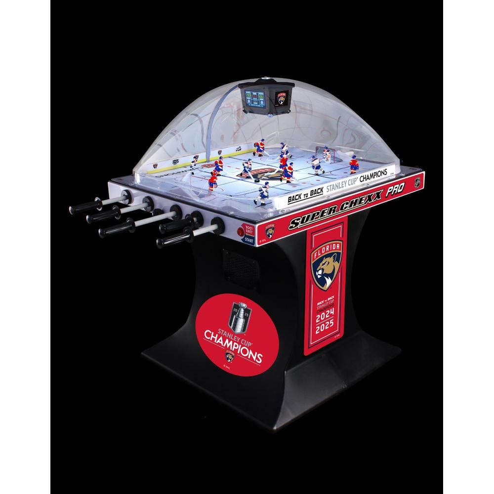ICE Super Chexx NHL Licensed Bubble Hockey Table | Official NHL Graphics, Lexan Dome, 2-4 Players