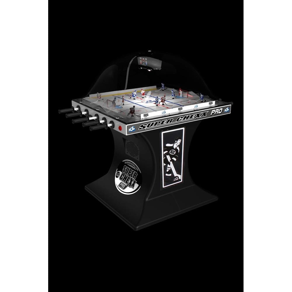 ICE Super Chexx NHL Licensed Bubble Hockey Table | Official NHL Graphics, Lexan Dome, 2-4 Players