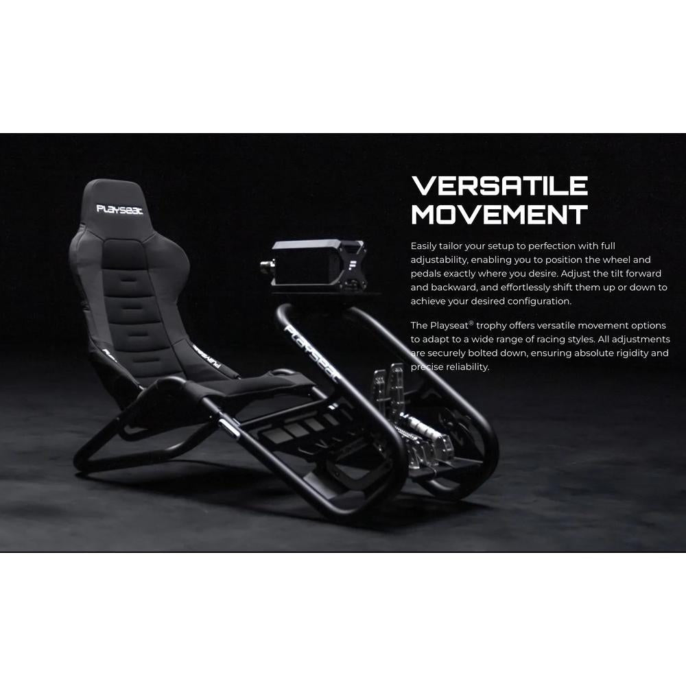 Playseat Trophy Racing Simulator Cockpit | Frameless Seat, Direct Drive Ready, Red or Black