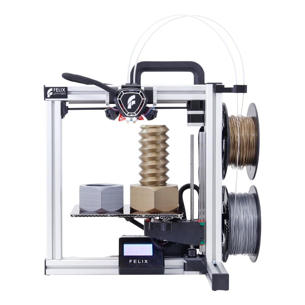 FELIXprinters Tec 4 Desktop 3D Printer | Single or Dual Extruder, 255 x 205 x 225 mm, Full Metal Hot-Ends