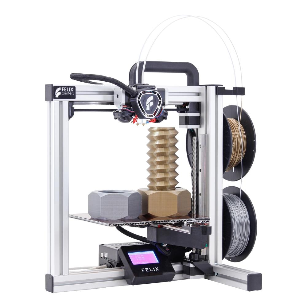 FELIXprinters Tec 4 Desktop 3D Printer | Single or Dual Extruder, 255 x 205 x 225 mm, Full Metal Hot-Ends