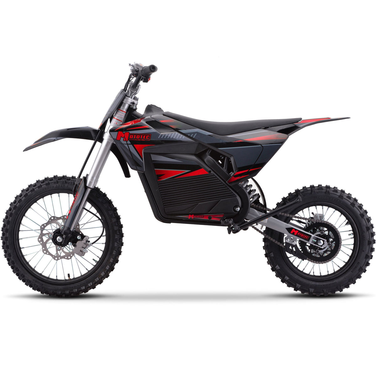 Full Battery 72V 5000W Electric Dirt Bike | 50 MPH, 40-Mile Range, Hydraulic Suspension & Brakes