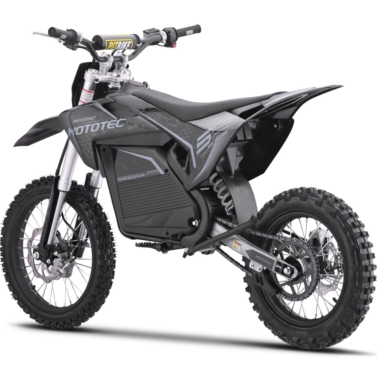 Full Battery 72V 5000W Electric Dirt Bike | 50 MPH, 40-Mile Range, Hydraulic Suspension & Brakes