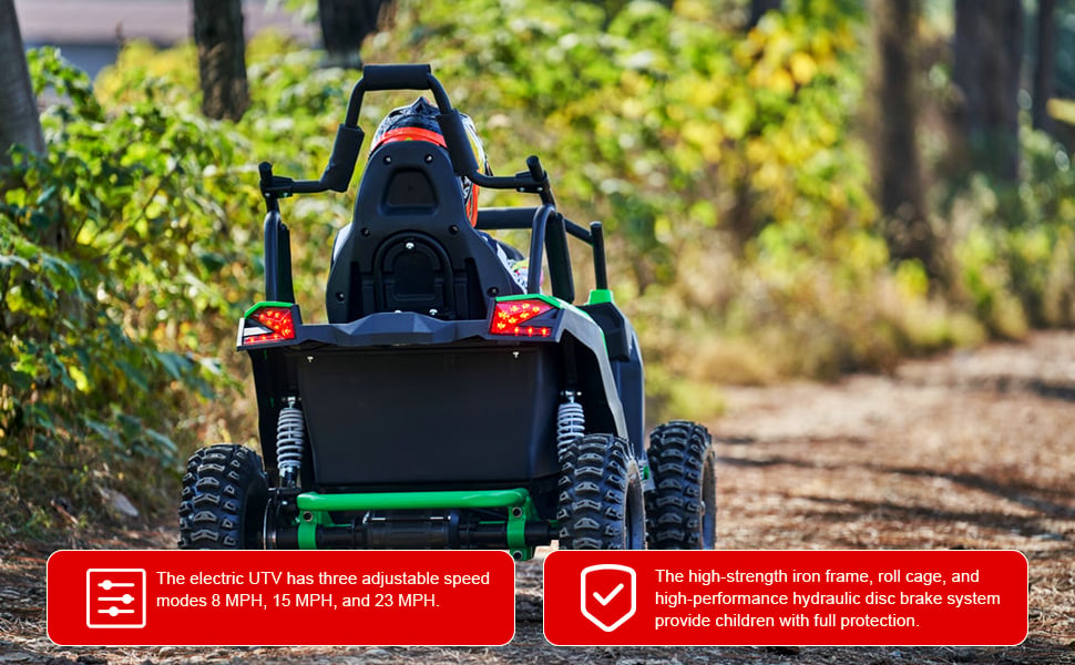 Full Battery 48V 1200W Electric Mini UTV | Full Suspension, Factory Box or Assembled & Tested