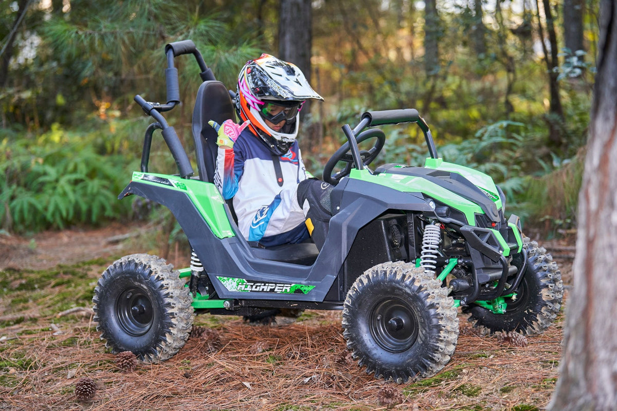 Full Battery 48V 1200W Electric Mini UTV | Full Suspension, Factory Box or Assembled & Tested