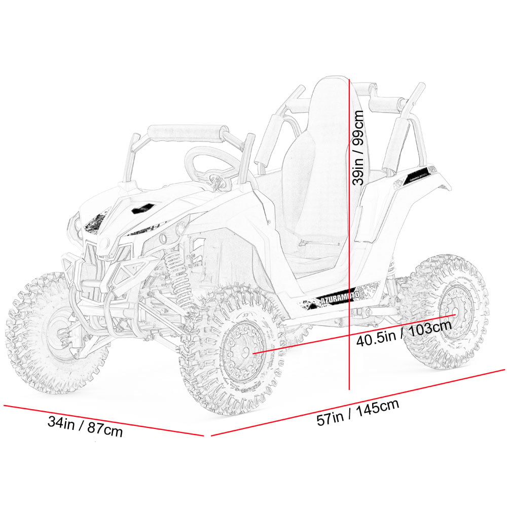 Full Battery 48V 1200W Electric Mini UTV | Full Suspension, Factory Box or Assembled & Tested