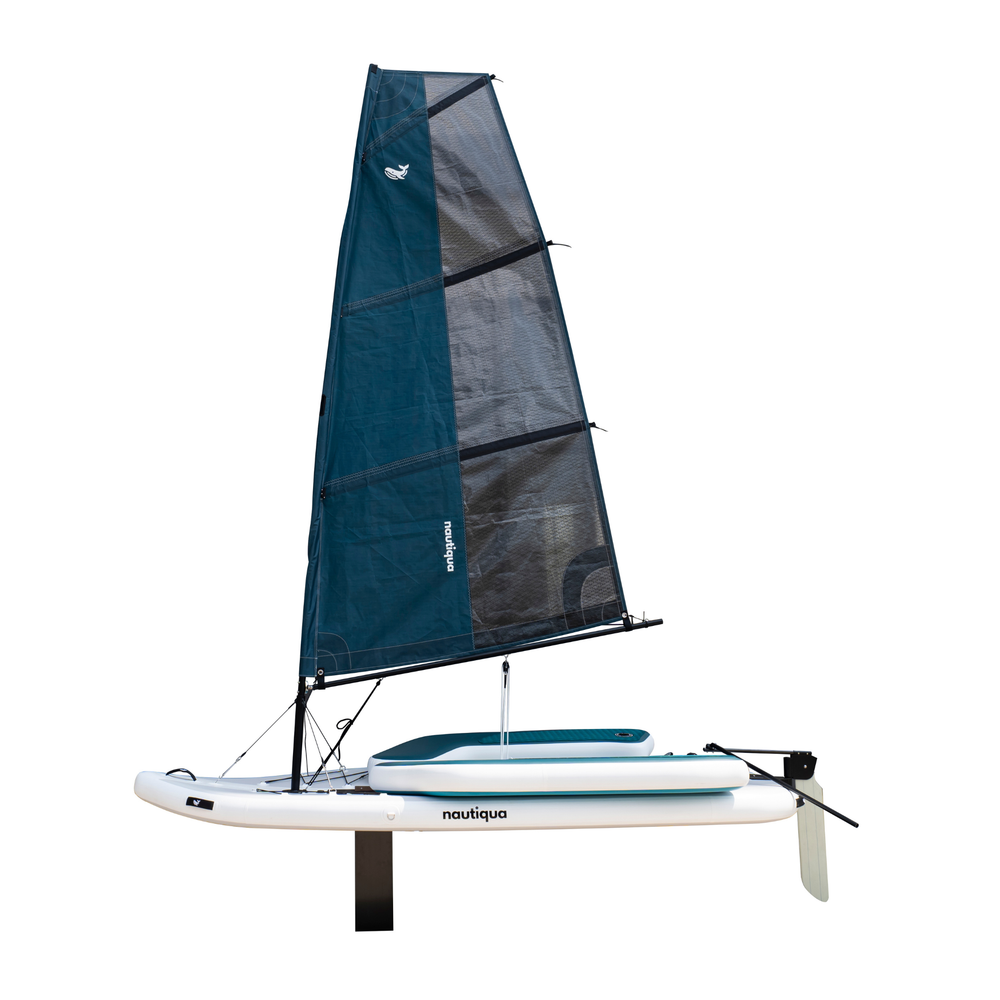 Nautiqua Starsail Inflatable Sailing Dinghy | 2-Person, Drop-Stitch, 440 lb Payload, Tool-Free Setup