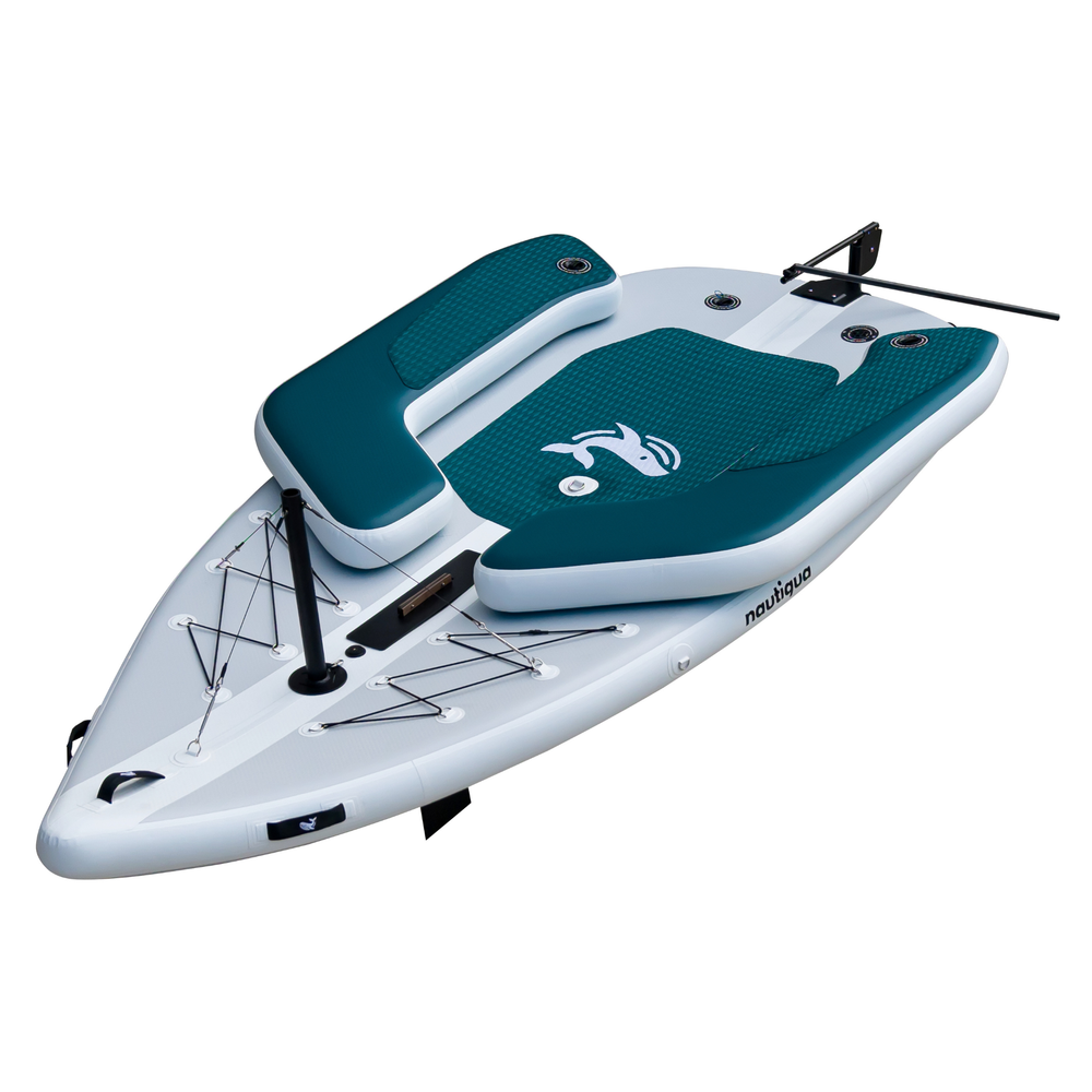 Nautiqua Starsail Inflatable Sailing Dinghy | 2-Person, Drop-Stitch, 440 lb Payload, Tool-Free Setup