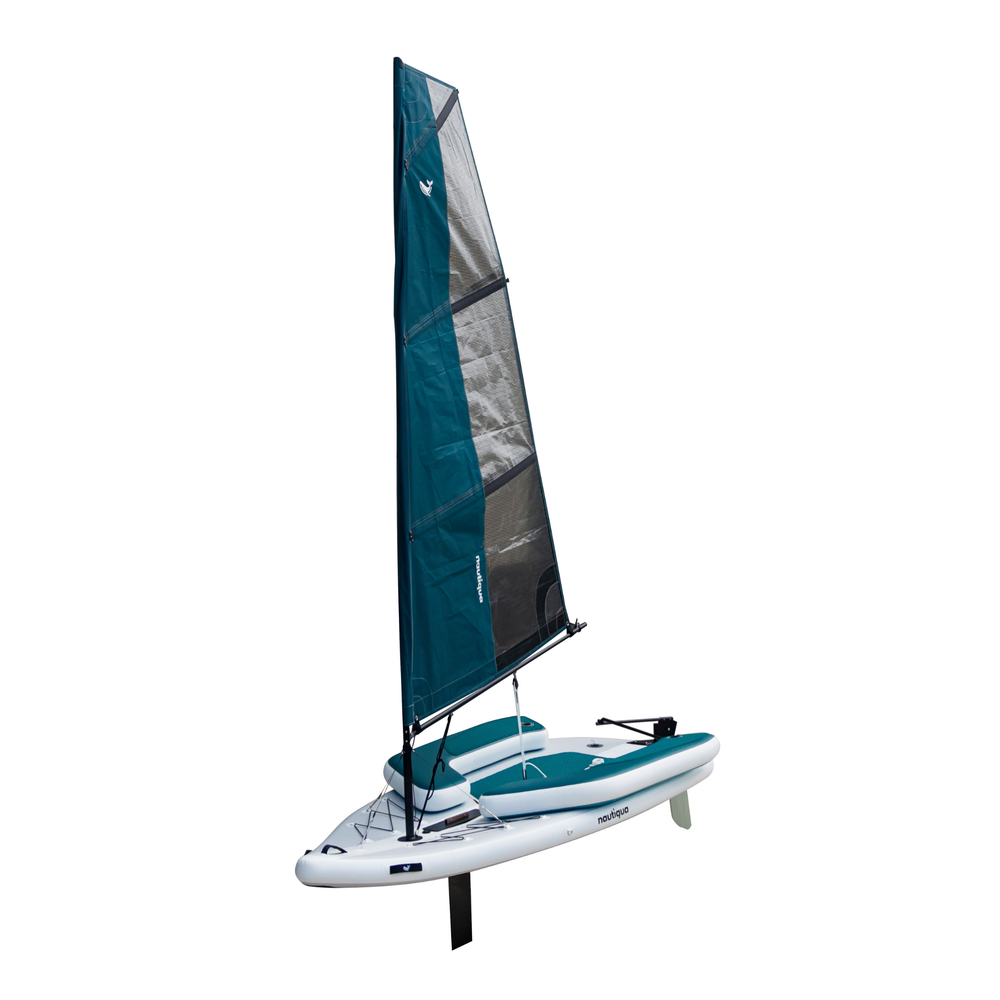 Nautiqua Starsail Inflatable Sailing Dinghy | 2-Person, Drop-Stitch, 440 lb Payload, Tool-Free Setup