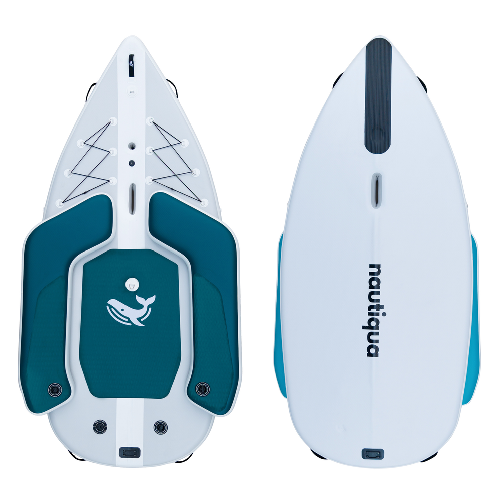Nautiqua Starsail Inflatable Sailing Dinghy | 2-Person, Drop-Stitch, 440 lb Payload, Tool-Free Setup