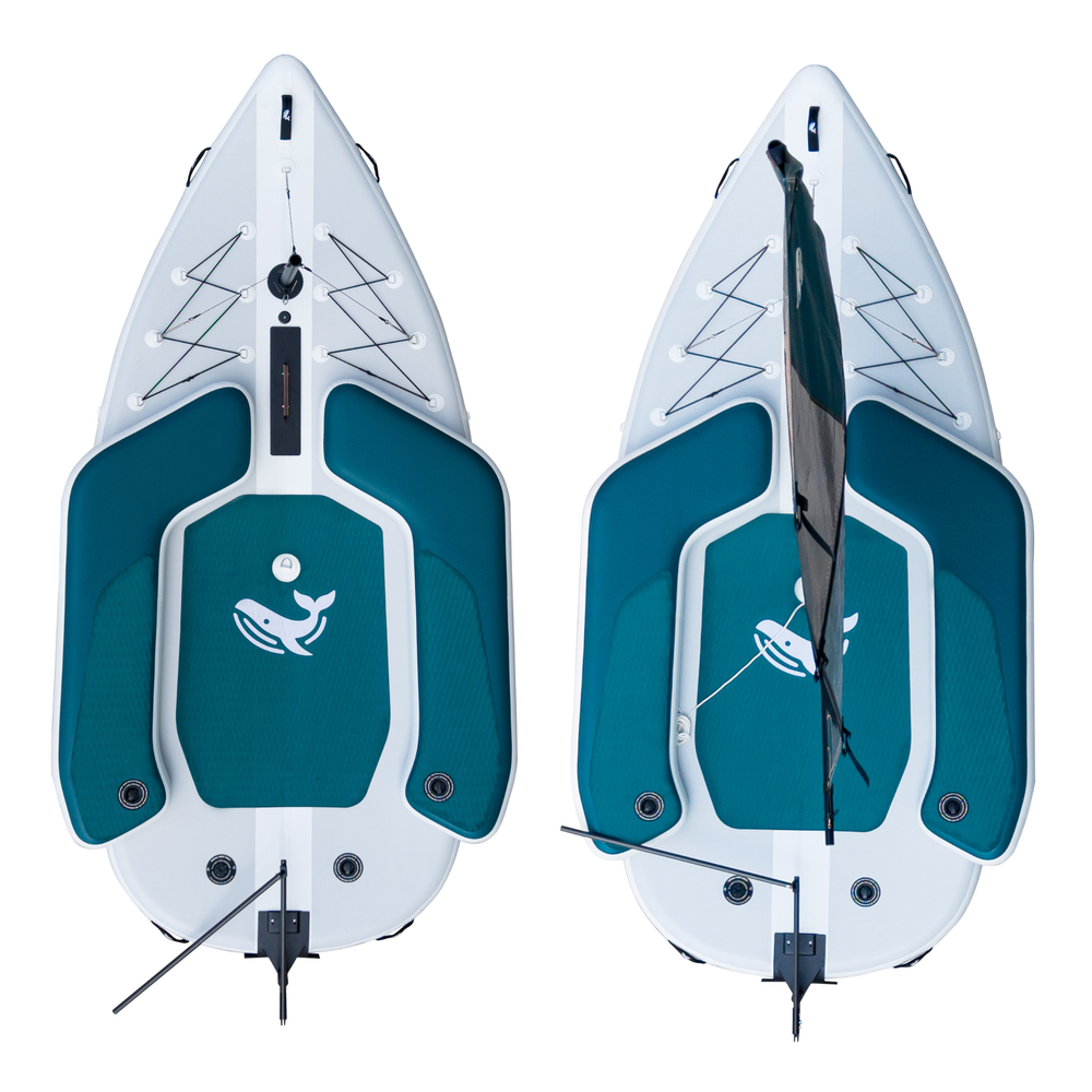 Nautiqua Starsail Inflatable Sailing Dinghy | 2-Person, Drop-Stitch, 440 lb Payload, Tool-Free Setup