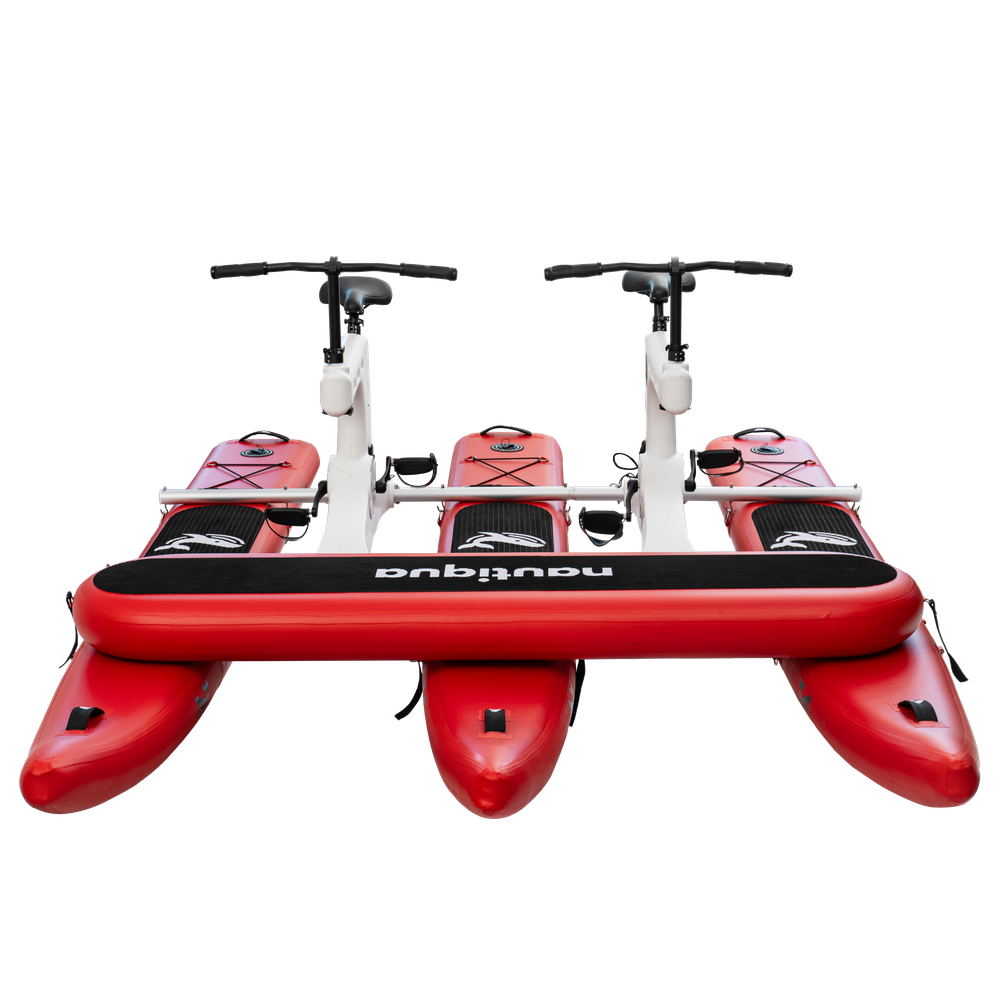 Nautiqua | BORACAY | Premium Catamaran Style Water Bike with Front Pad | 2 Person