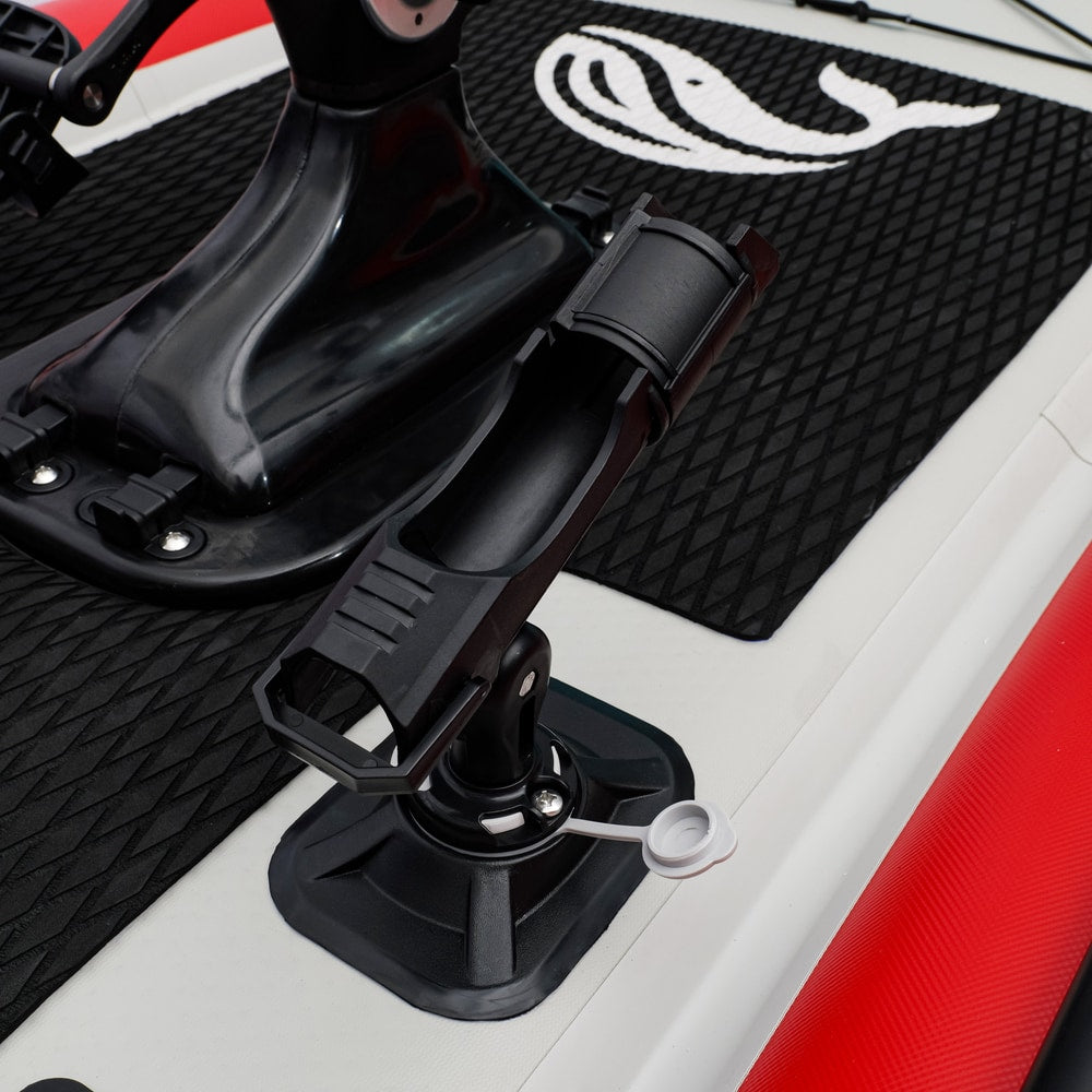 Nautiqua Aruba Inflatable Fishing Pedal Kayak, Red | Drop-Stitch, Pedal Drive, 330 lb Capacity